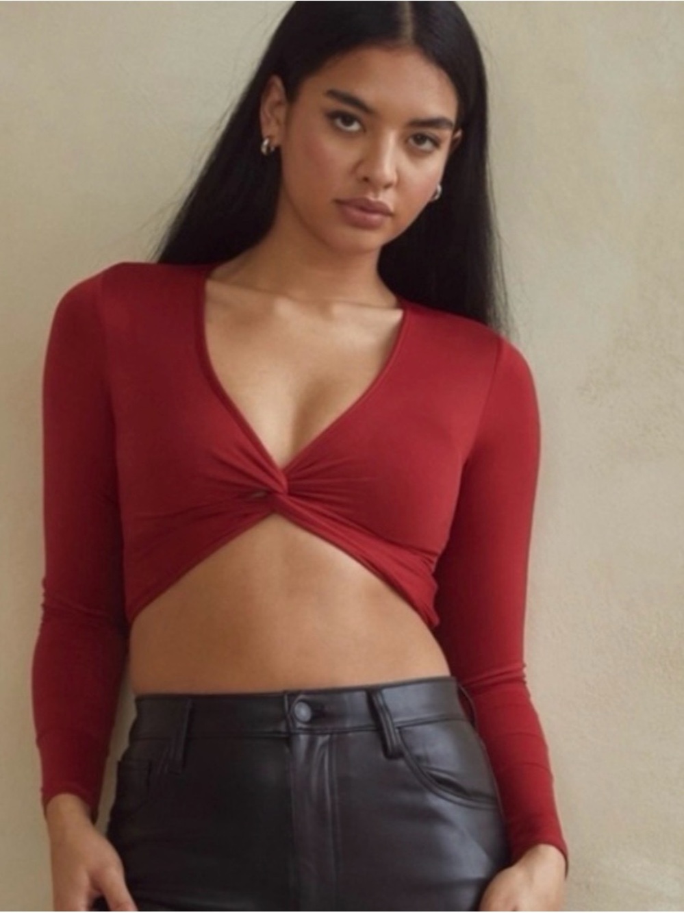 Klassy Network Twist-Tied Crop Top